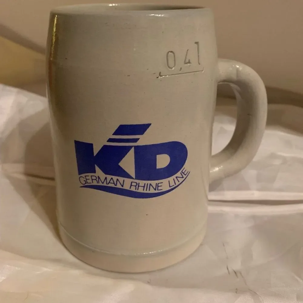 KD German Rhine Line Die Marksburg b. Braunschweig am Rhein .4 Liter Stein